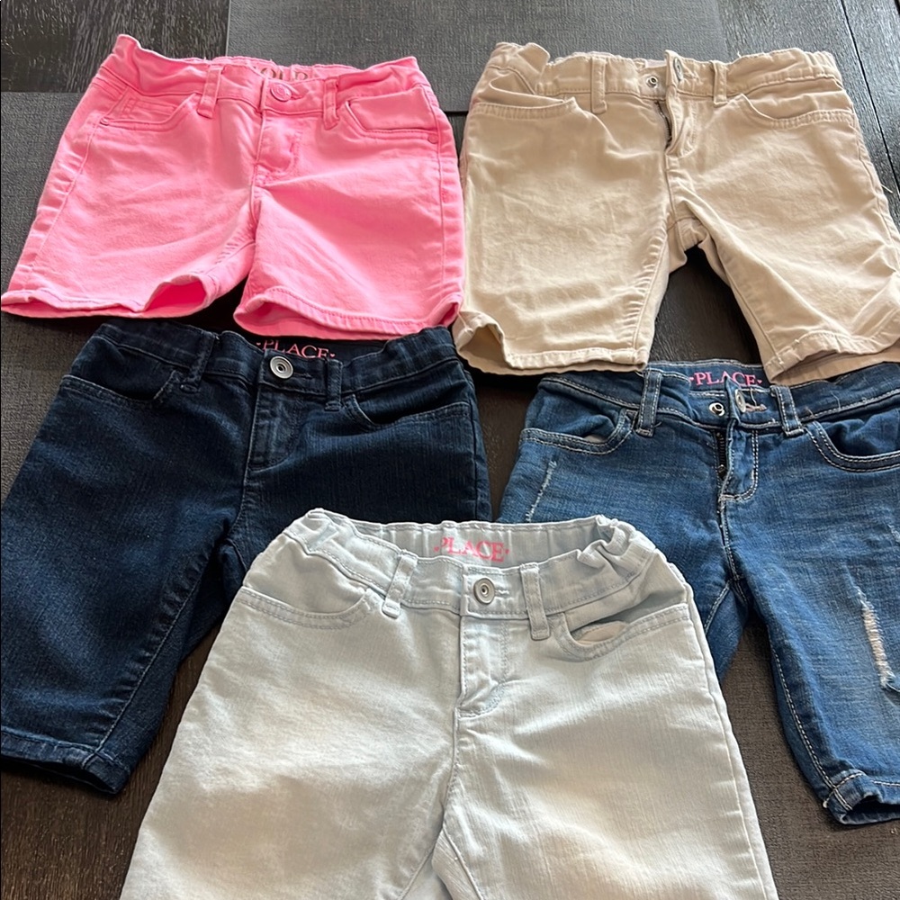 Children’s place shorts pink is v gold sizes 5 and 6